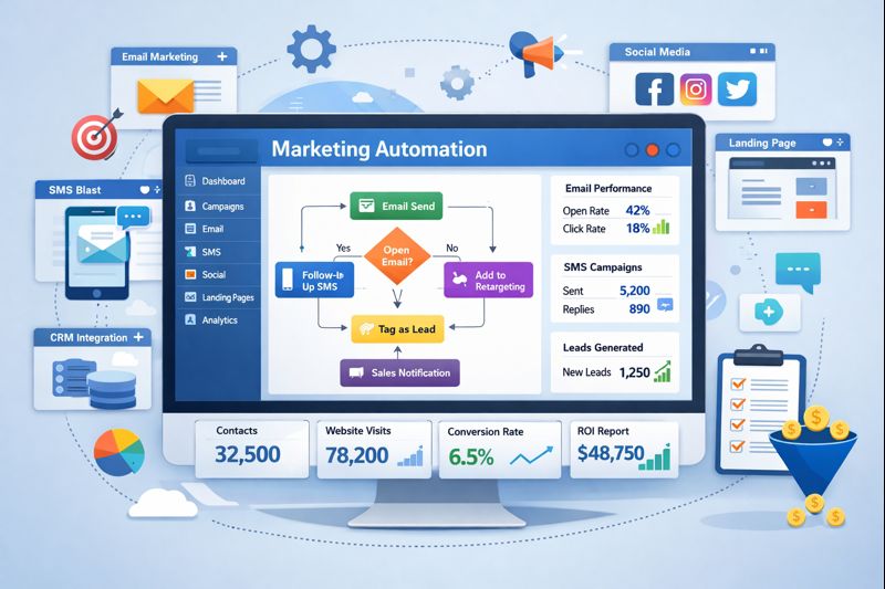 marketing automation dashboard